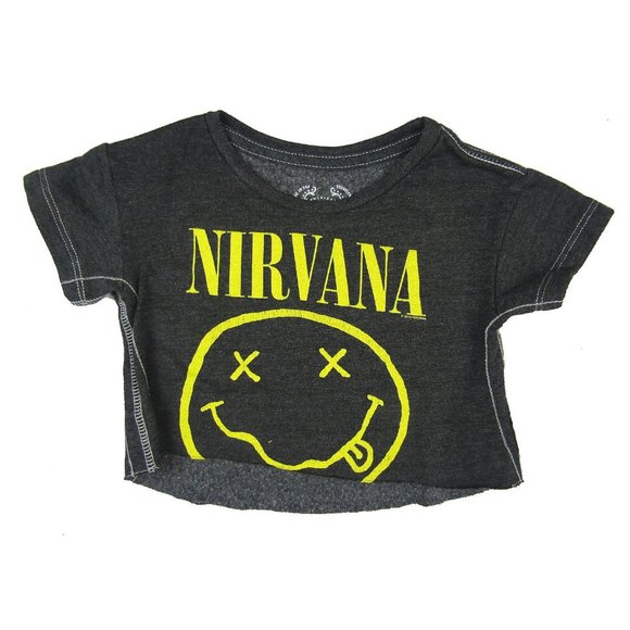 Nirvana Trunk LTD Smiley Sweat Youth Black T Shirt